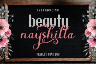 Beauty Nayshilla Duo: A Script Handwritten Font for Modern Branding