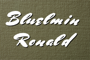 Bluelmin Ronald: A Bold Script Font for Creative Branding