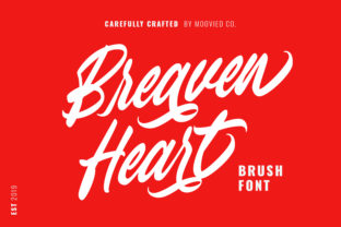 Bravenheart: A Script Handwritten Font for Creative Product Design