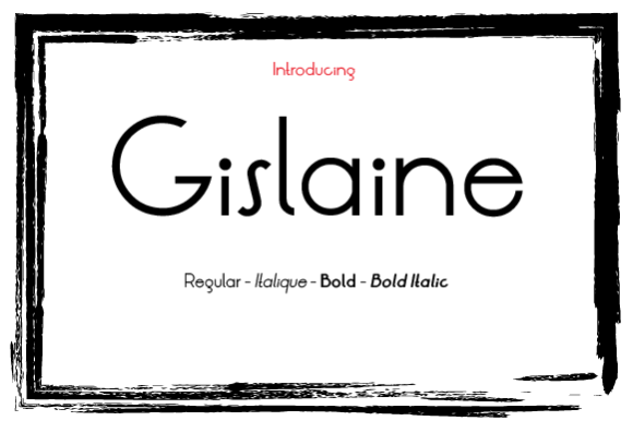 Gislaine Family: A Modern Sans Serif Font for Every Creative Project