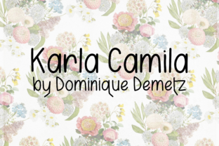 Karla Camila: A Script Handwritten Font for Creative Crafters and Product Makers