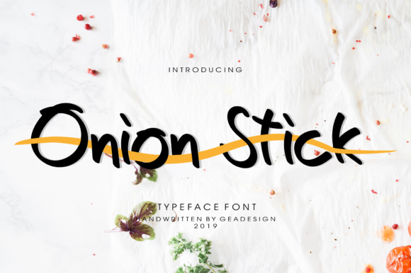 Onion Stick: A Playful Script Font for Branding and Design
