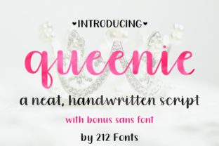 Queenie: A Versatile Script Handwritten Font for Editorial Design