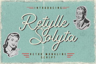 Retylle Solyta Script for Vintage Branding and Campaign Design