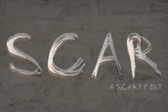 Scar: A Bold Script Font for Editorial Expression