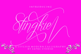 Stingkie: A Script Font That Balances Classic and Modern