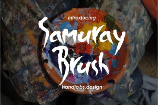 Sumuray Brush: A Samurai-Inspired Script Font for Creative Makers