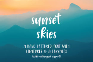 Sunset Skies: A Playful Sans Serif Font for Editorial Design