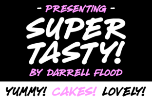 Super Tasty: A Bold Script Font for Creative Designers