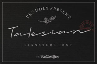 Talesian: A Script Font for Elegant Editorial Design