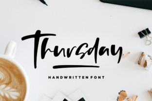 Thursday: A Modern Script Font for Editorial Design and Branding