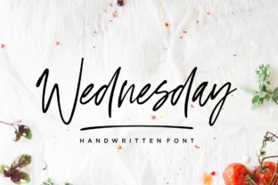 Wednesday Vibes: A Script Handwritten Font for Creative Product Design