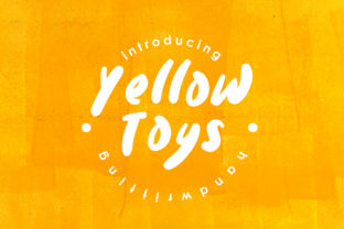Yellow Toys: A Script Font with Bold Readability for Editorial Design